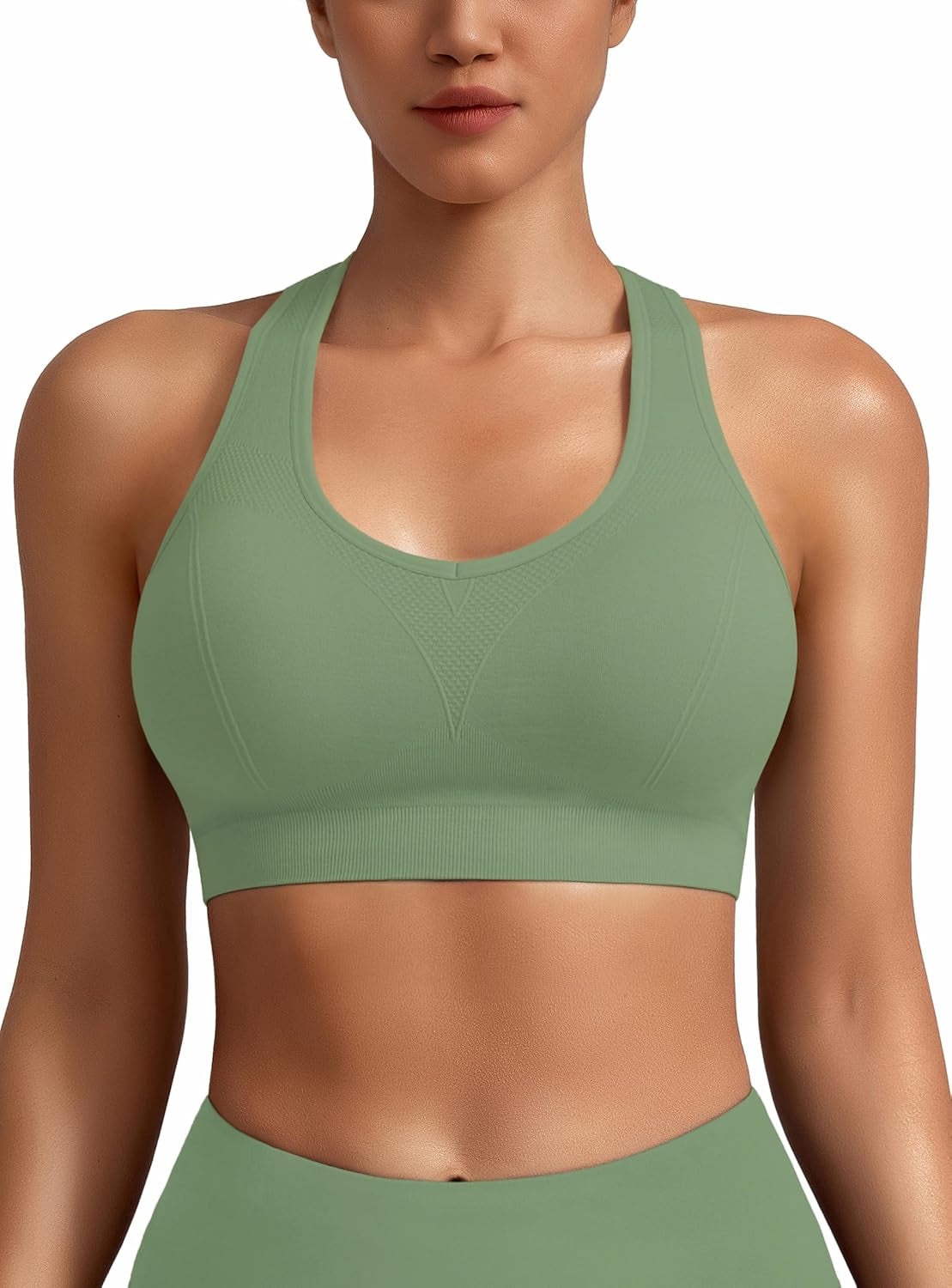 Women Racerback Sports Bras - High Impact Workout Gym Activewear Bra