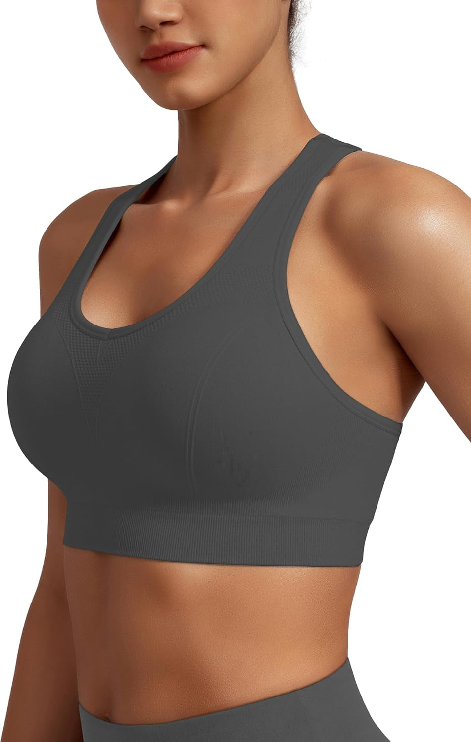 Women Racerback Sports Bras - High Impact Workout Gym Activewear Bra