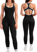 Elevate Your Workout Wardrobe with Our Women's Seamless Yoga Jumpsuit - Tummy Control, Racerback Design & Padded Bra for Ultimate Comfort