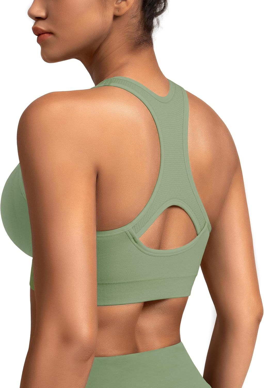 Women Racerback Sports Bras - High Impact Workout Gym Activewear Bra