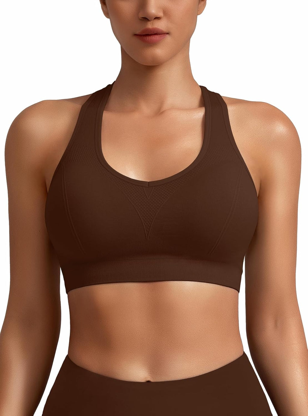 Women Racerback Sports Bras - High Impact Workout Gym Activewear Bra