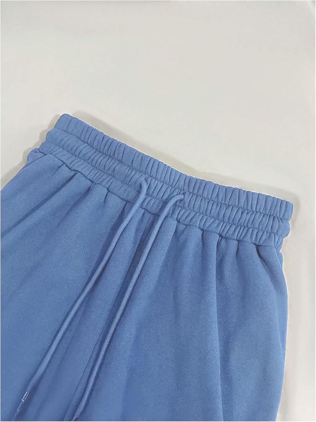 Elevate Your Comfort with Our Women's 2-Piece Blue Lounge Set: Stylish Crop Tank Top & Low Rise Baggy Sweatpants