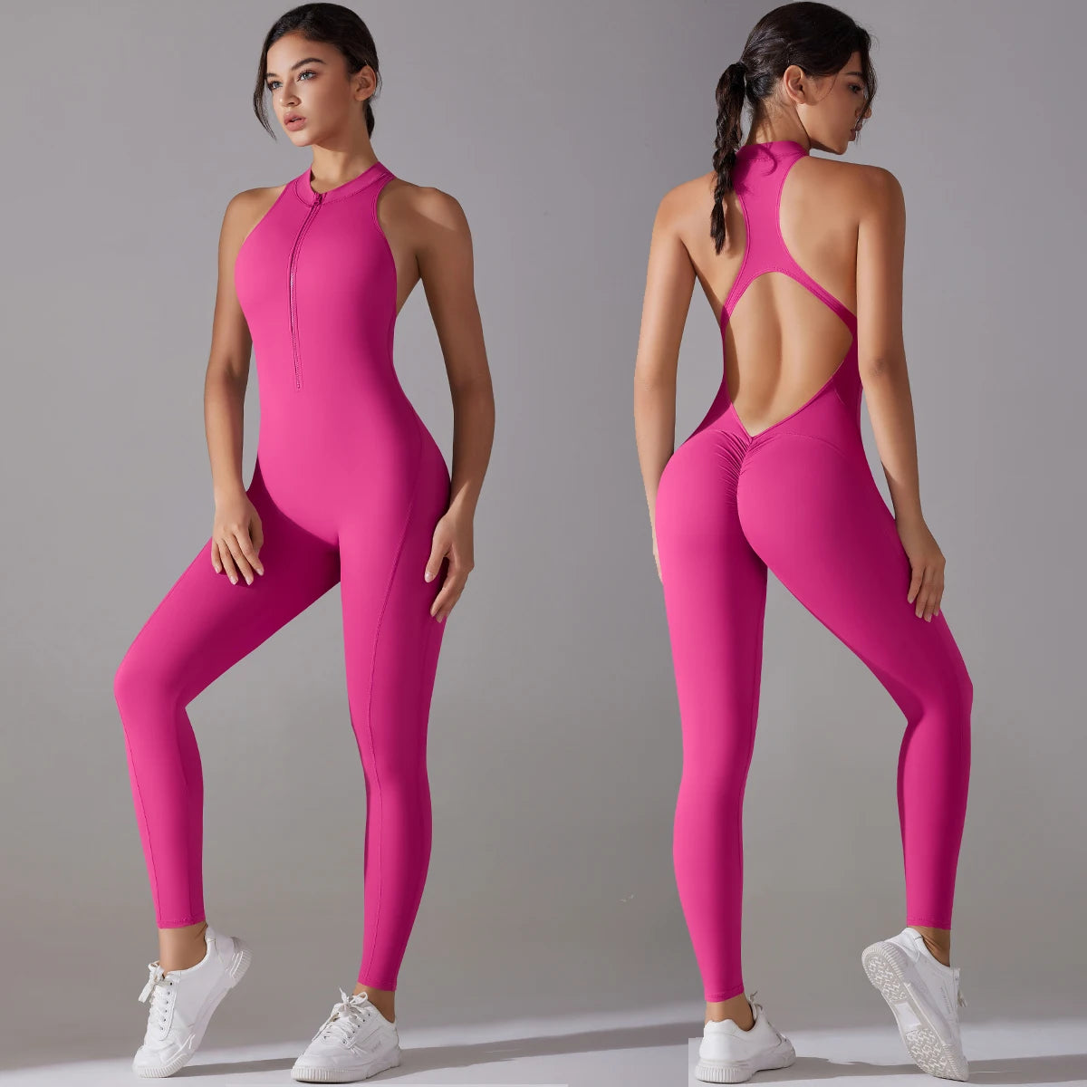 Performance Backless Training One-Piece Jumpsuit