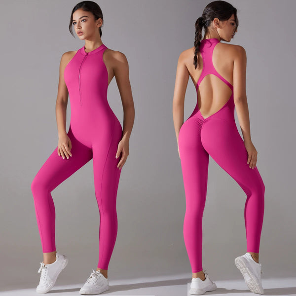 Performance Backless Training One-Piece Jumpsuit