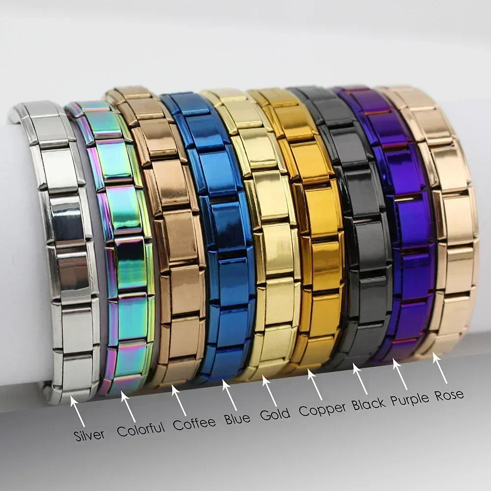 Urban Steel Link Charm Bracelet