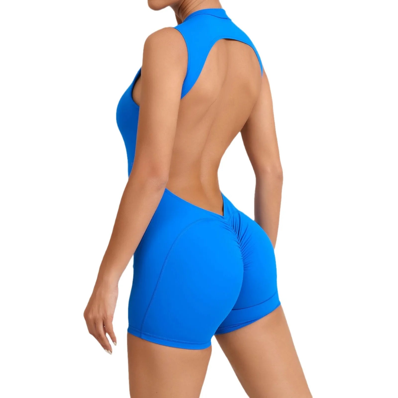 Sleek V-Back Performance Active Jumpsuit
